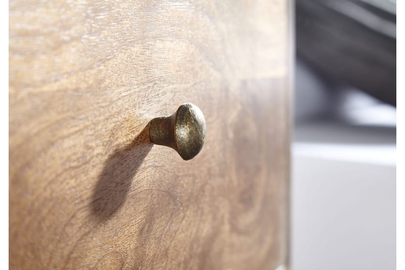 Yöpöytä Mexus 35 cm Suorakulmainen - Kulta/Ruskea - Huonekalut - Pöytä & ruokailuryhmä - Apupöytä & sivupöytä - Yöpöytä