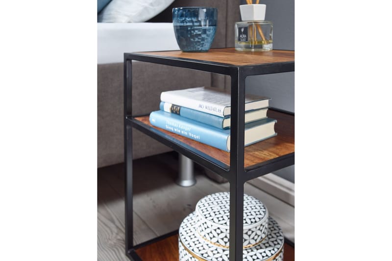 Yöpöytä Mexus 35 cm Suorakulmainen - Ruskea - Huonekalut - Pöytä & ruokailuryhmä - Apupöytä & sivupöytä - Yöpöytä