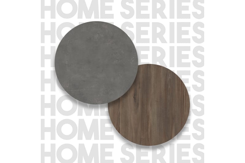 Yöpöytä Moerdijk 44 cm - Ruskea/Harmaa - Huonekalut - Pöytä & ruokailuryhmä - Apupöytä & sivupöytä - Yöpöytä