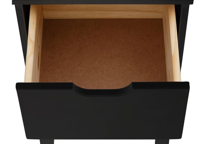 Yöpöytä Mohaklena 38x35 cm - Musta - Yöpöytä