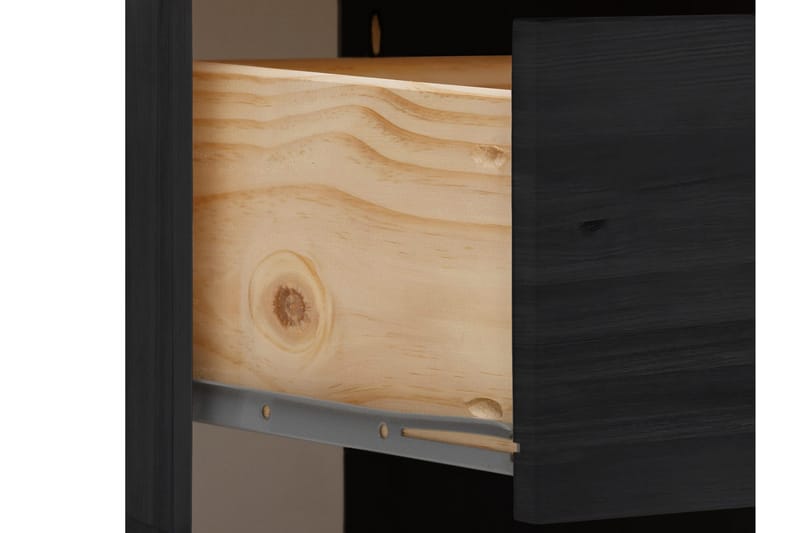 Yöpöytä Mohaklena 38x35 cm - Musta - Huonekalut - Pöytä & ruokailuryhmä - Apupöytä & sivupöytä - Yöpöytä