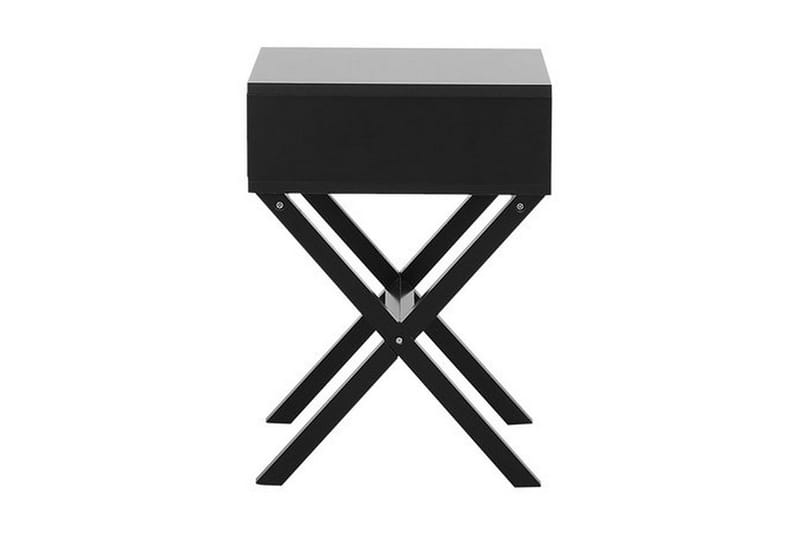 Yöpöytä Mondariz 40 cm Säilytyksellä Laatikko - Musta - Huonekalut - Pöytä & ruokailuryhmä - Apupöytä & sivupöytä - Yöpöytä