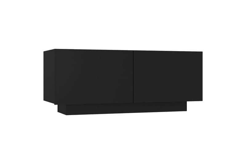 Yöpöytä musta 100x35x40 cm lastulevy - Huonekalut - Pöytä & ruokailuryhmä - Apupöytä & sivupöytä - Yöpöytä