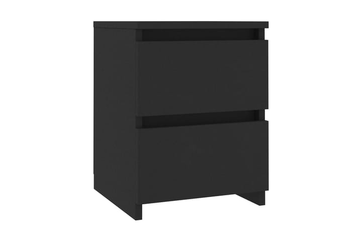 Yöpöytä musta 30x30x40 cm lastulevy - Musta - Yöpöytä