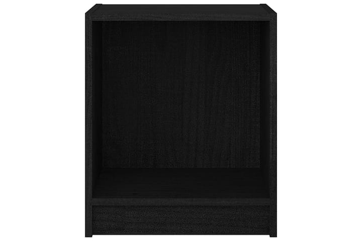 Yöpöytä musta 35,5x33,5x41,5 cm täysi mänty - Musta - Yöpöytä