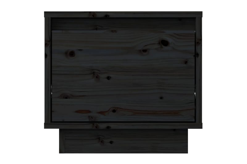 Yöpöytä musta 35x34x32 cm täysi mänty - Musta - Huonekalut - Pöytä & ruokailuryhmä - Apupöytä & sivupöytä - Yöpöytä
