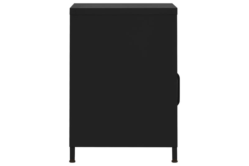 Yöpöytä musta 35x35x51 cm teräs - Huonekalut - Pöytä & ruokailuryhmä - Apupöytä & sivupöytä - Yöpöytä