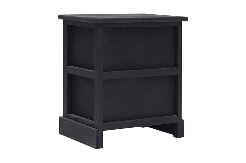 Yöpöytä musta 38x28x45 cm keisaripuu - Musta - Huonekalut - Pöytä & ruokailuryhmä - Apupöytä & sivupöytä - Yöpöytä