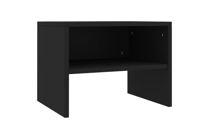 Yöpöytä musta 40x30x30 cm lastulevy - Musta - Yöpöytä