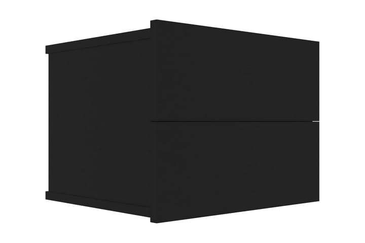 Yöpöytä musta 40x30x30 cm lastulevy - Musta - Yöpöytä