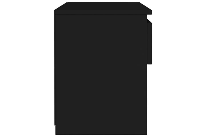 Yöpöytä musta 40x30x39 cm lastulevy - Musta - Yöpöytä