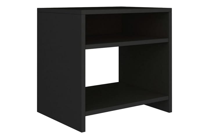 Yöpöytä musta 40x30x40 cm lastulevy - Musta - Yöpöytä