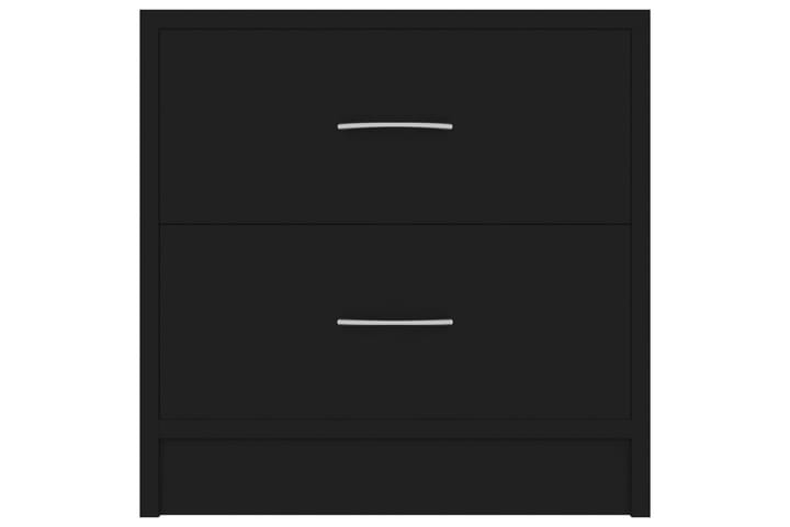Yöpöytä musta 40x30x40 cm lastulevy - Musta - Yöpöytä