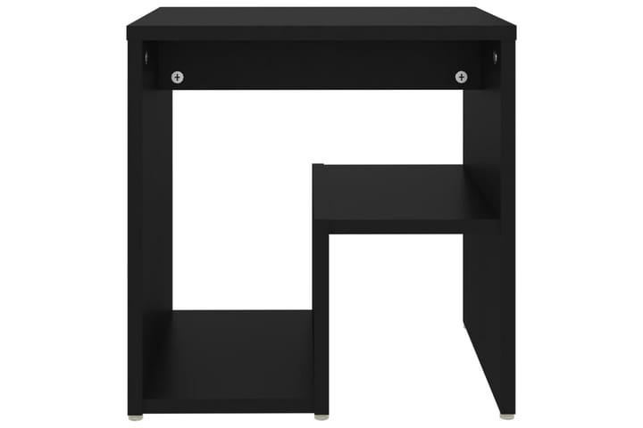 Yöpöytä musta 40x30x40 cm lastulevy - Yöpöytä