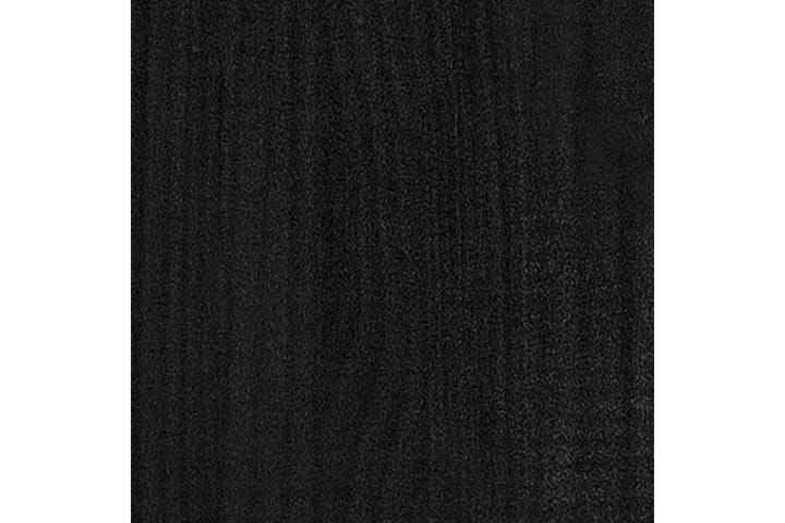 Yöpöytä musta 40x31x50 cm täysi mänty - Musta - Yöpöytä