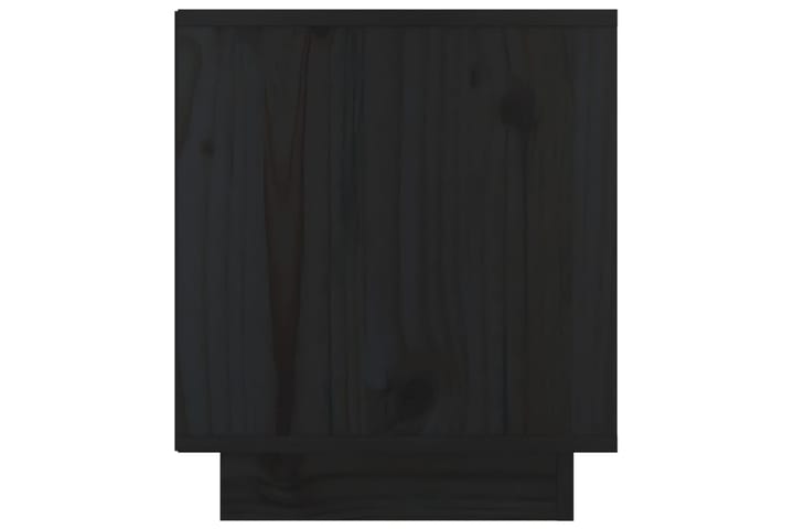 Yöpöytä musta 40x34x40 cm täysi mänty - Musta - Yöpöytä