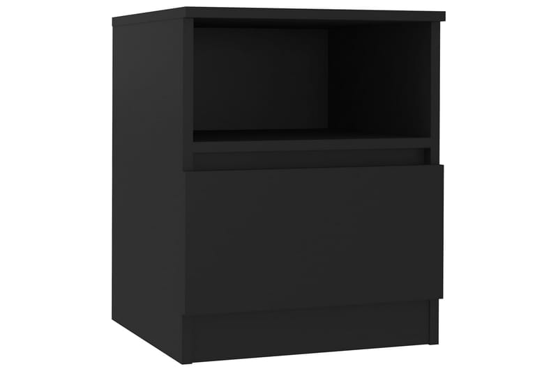 Yöpöytä musta 40x40x50 cm lastulevy - Huonekalut - Pöytä & ruokailuryhmä - Apupöytä & sivupöytä - Yöpöytä