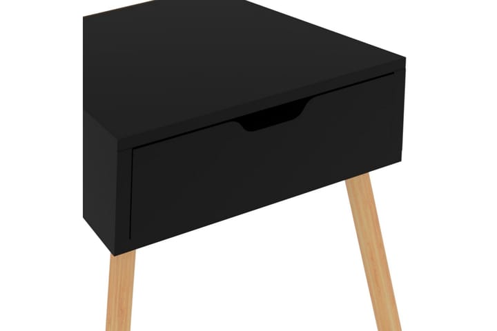 Yöpöytä musta 40x40x56 cm lastulevy - Musta - Yöpöytä