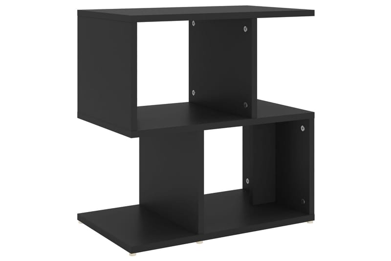 Yöpöytä musta 50x30x51,5 cm lastulevy - Huonekalut - Pöytä & ruokailuryhmä - Apupöytä & sivupöytä - Yöpöytä