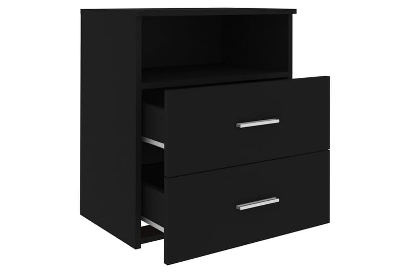 Yöpöytä musta 50x32x60 cm - Musta - Huonekalut - Pöytä & ruokailuryhmä - Apupöytä & sivupöytä - Yöpöytä