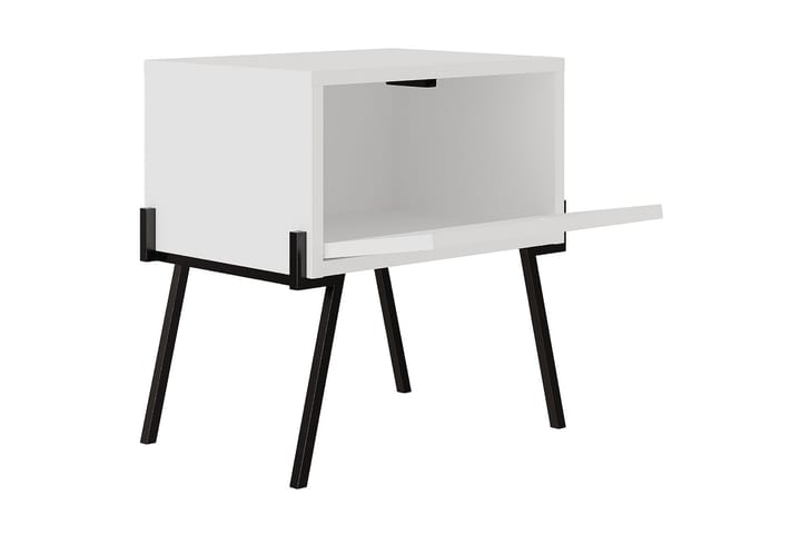 Yöpöytä Naives 48x34 cm - Valkoinen - Yöpöytä