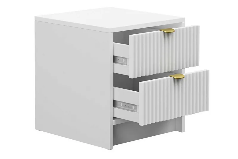 Yöpöytä Novaj 35 cm - Valkoinen - Huonekalut - Pöytä & ruokailuryhmä - Apupöytä & sivupöytä - Yöpöytä