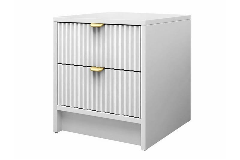 Yöpöytä Novaj 35 cm - Valkoinen - Huonekalut - Pöytä & ruokailuryhmä - Apupöytä & sivupöytä - Yöpöytä