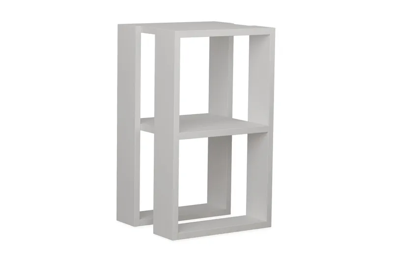 Yöpöytä Rodger 30 cm Säilytyksellä Hylly, Valkoinen