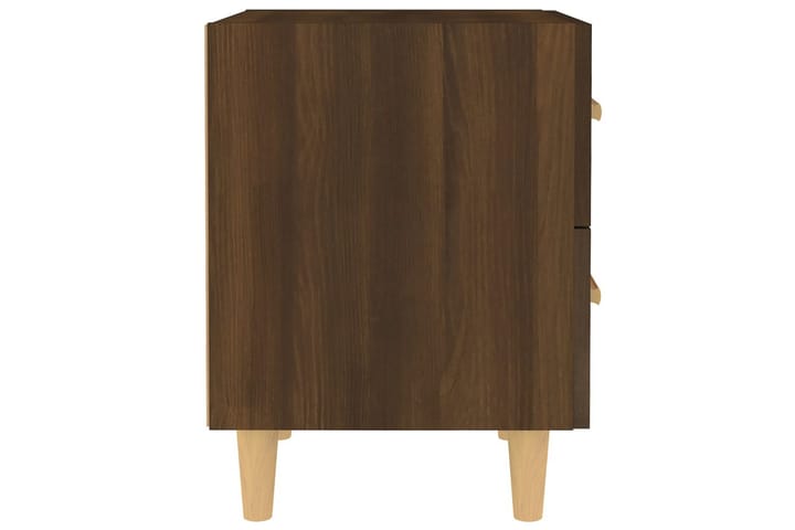 Yöpöytä ruskea tammi 40x35x47,5 cm - Ruskea - Yöpöytä