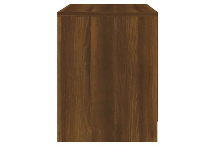 Yöpöytä ruskea tammi 45x34,5x44,5 cm lastulevy - Ruskea - Yöpöytä