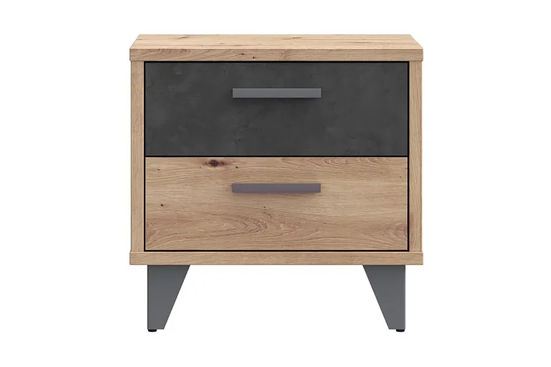 Yöpöytä Sapes 42x50 cm, Ruskea/Harmaa