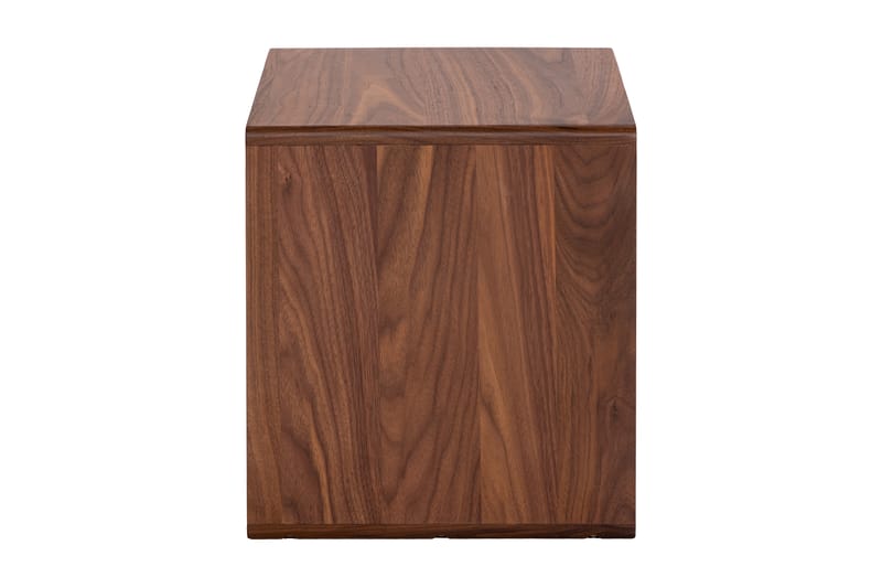 Yöpöytä Skagana 32x40 cm Vasen Massiivipähkinä - Ruskea - Huonekalut - Pöytä & ruokailuryhmä - Apupöytä & sivupöytä - Yöpöytä