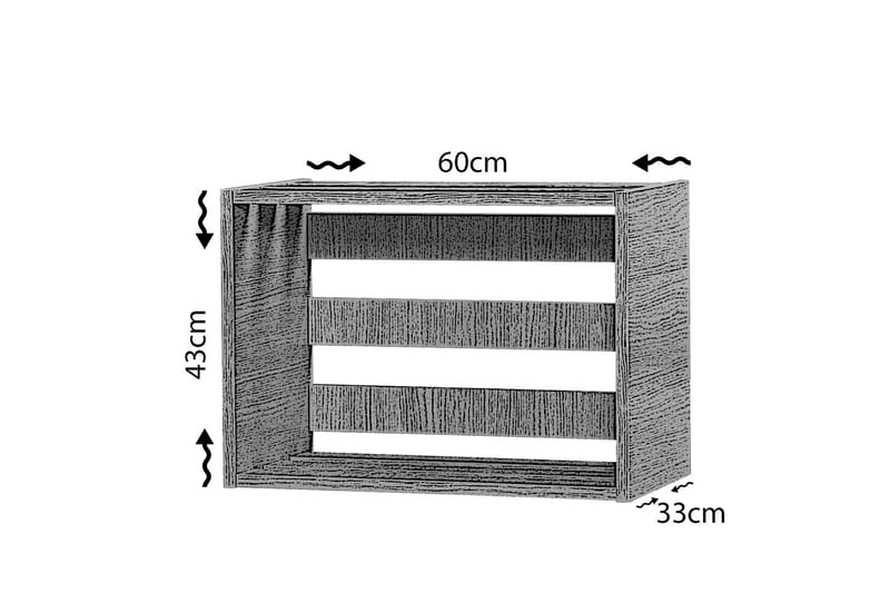 Yöpöytä Skoglund 60 cm - Vaalea Tammenväri - Huonekalut - Pöytä & ruokailuryhmä - Apupöytä & sivupöytä - Yöpöytä