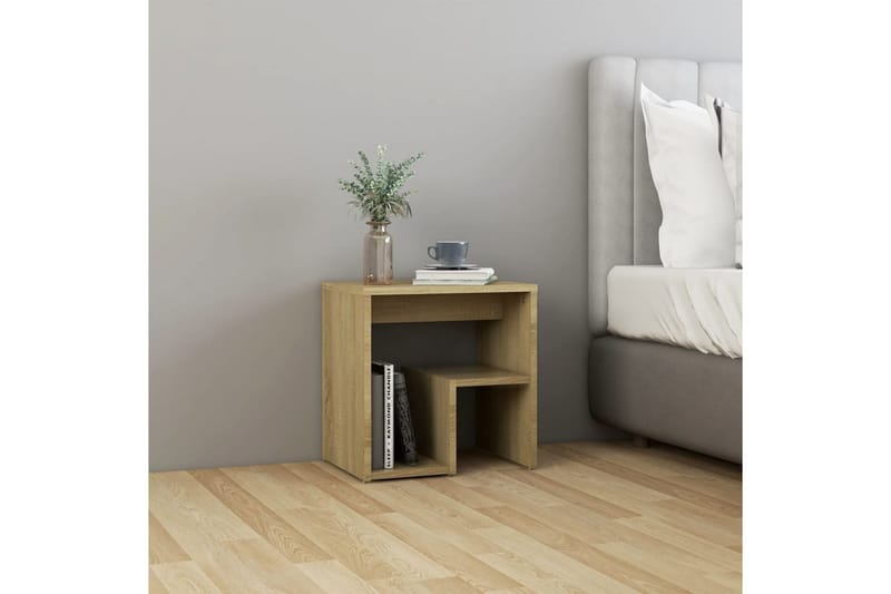 Yöpöytä Sonoma-tammi 40x30x40 cm lastulevy - Huonekalut - Pöytä & ruokailuryhmä - Apupöytä & sivupöytä - Yöpöytä