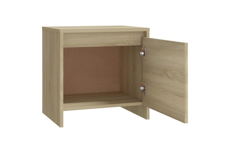 Yöpöytä Sonoma-tammi 45x34x44,5 cm lastulevy - Beige - Huonekalut - Pöytä & ruokailuryhmä - Apupöytä & sivupöytä - Yöpöytä
