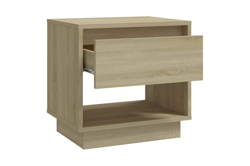 Yöpöytä Sonoma-tammi 45x34x44 cm lastulevy - Beige - Huonekalut - Pöytä & ruokailuryhmä - Apupöytä & sivupöytä - Yöpöytä