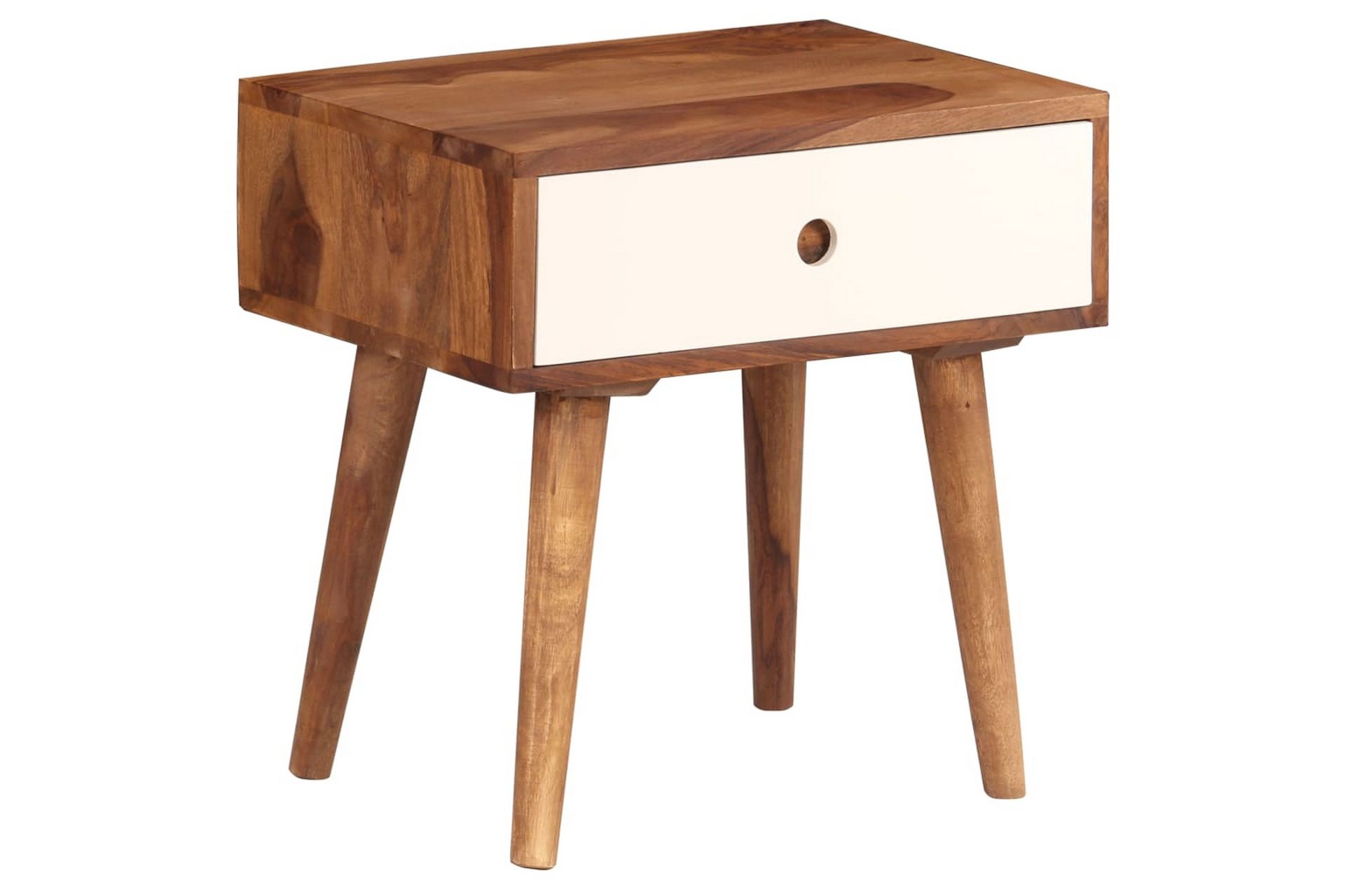 Yöpöytä täysi seesampuu 45x30x45 cm - Ruskea - Huonekalut - Pöytä & ruokailuryhmä - Apupöytä & sivupöytä - Yöpöytä