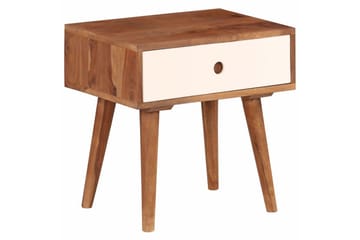 Yöpöytä täysi seesampuu 45x30x45 cm - Ruskea - Huonekalut - Pöytä & ruokailuryhmä - Apupöytä & sivupöytä - Yöpöytä