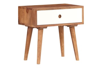 Yöpöytä täysi seesampuu 45x30x45 cm - Ruskea - Huonekalut - Pöytä & ruokailuryhmä - Apupöytä & sivupöytä - Yöpöytä