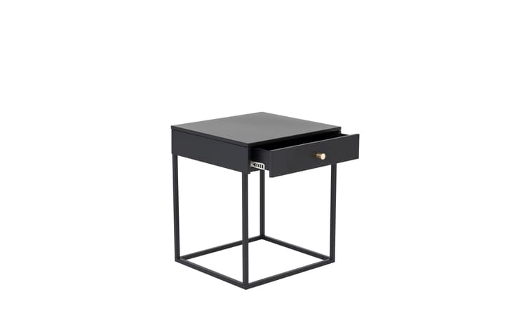 Yöpöytä Tamarie 43 cm Säilytyksellä Laatikko - Musta - Yöpöytä