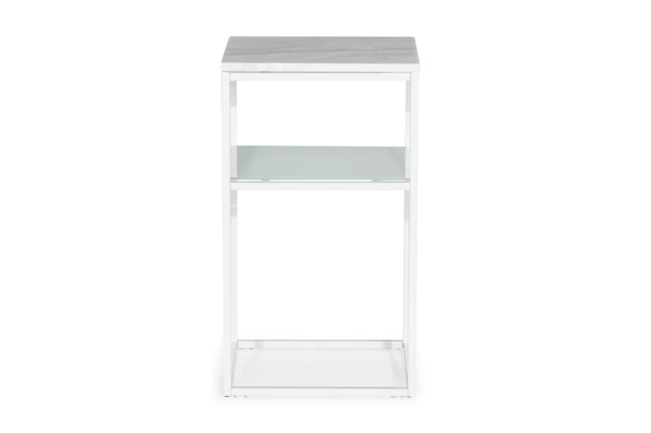 Y�öpöytä Titania 40 cm Marmori - Valkoinen - Yöpöytä - Marmoripöydät