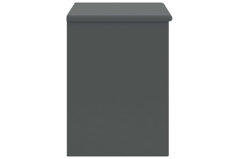 Yöpöytä tummanharmaa 35x30x40 cm täysi mänty - Huonekalut - Pöytä & ruokailuryhmä - Apupöytä & sivupöytä - Yöpöytä