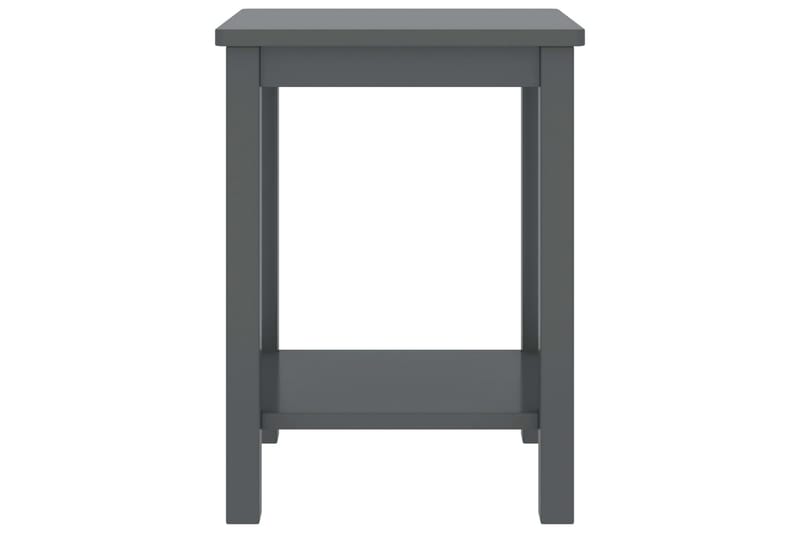 Yöpöytä tummanharmaa 35x30x47 cm täysi mänty - Huonekalut - Pöytä & ruokailuryhmä - Apupöytä & sivupöytä - Yöpöytä