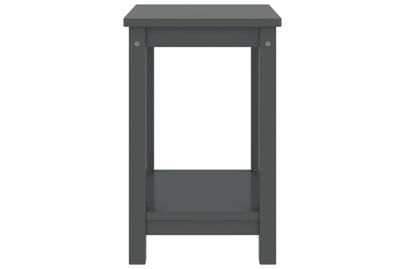 Yöpöytä tummanharmaa 35x30x47 cm täysi mänty - Huonekalut - Pöytä & ruokailuryhmä - Apupöytä & sivupöytä - Yöpöytä