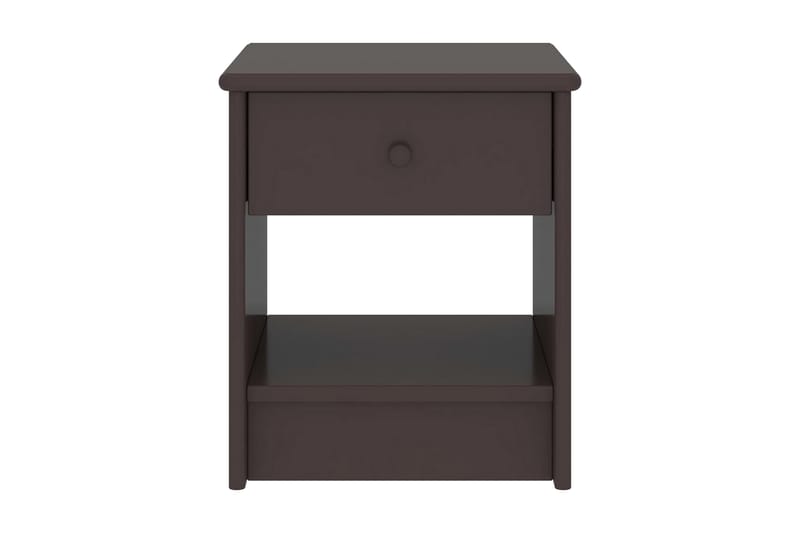 Yöpöytä tummanruskea 35x30x40 cm täysi mänty - Huonekalut - Pöytä & ruokailuryhmä - Apupöytä & sivupöytä - Yöpöytä