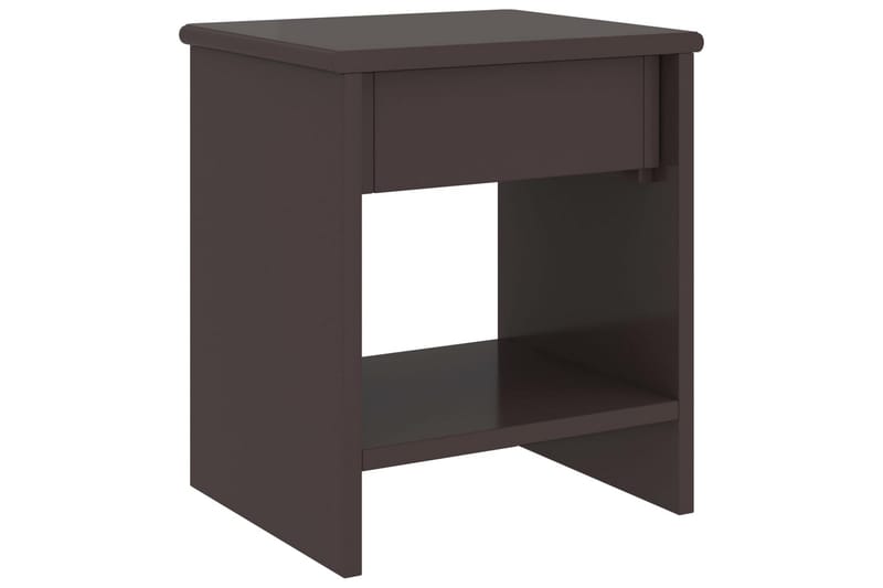 Yöpöytä tummanruskea 35x30x40 cm täysi mänty - Huonekalut - Pöytä & ruokailuryhmä - Apupöytä & sivupöytä - Yöpöytä