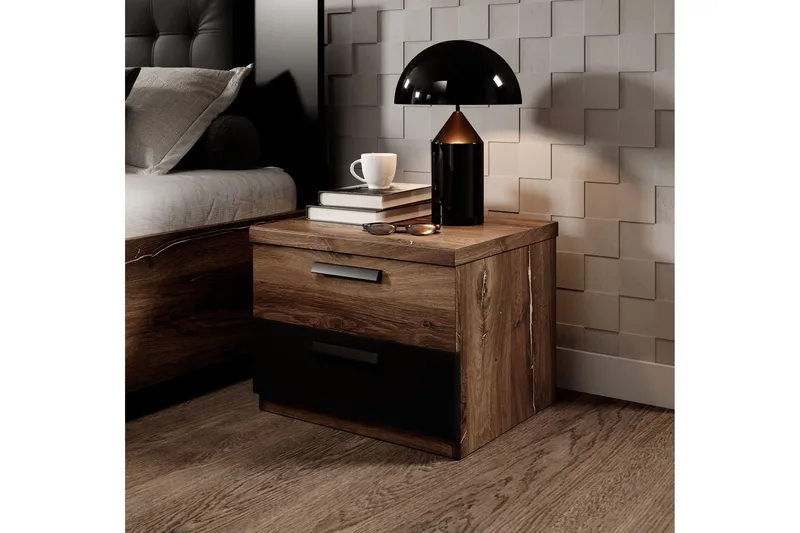 Yöpöytä Urbina 46 cm, Tummanruskea