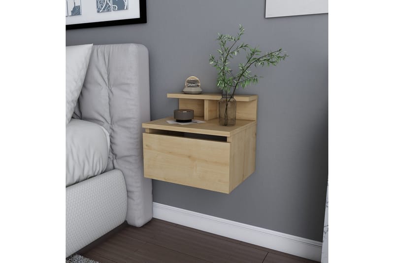 Yöpöytä Urgby 39,8x35 cm - Ruskea - Huonekalut - Pöytä & ruokailuryhmä - Apupöytä & sivupöytä - Yöpöytä