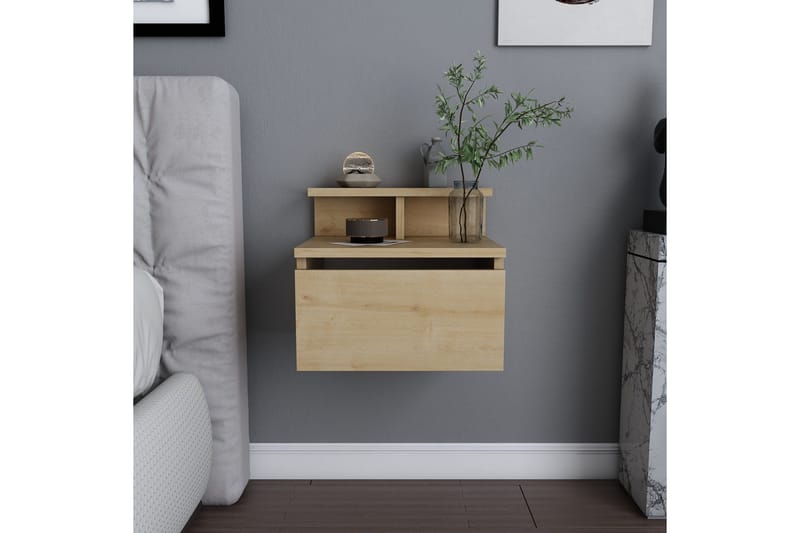 Yöpöytä Urgby 39,8x35 cm - Ruskea - Huonekalut - Pöytä & ruokailuryhmä - Apupöytä & sivupöytä - Yöpöytä