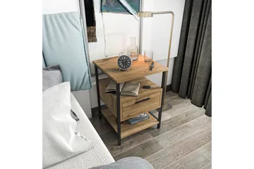 Yöpöytä Urgby 45x61,8 cm - Musta - Huonekalut - Pöytä & ruokailuryhmä - Apupöytä & sivupöytä - Yöpöytä